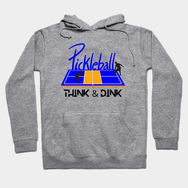 Pickleball Shirt, Fun Think and Dink Shirt, Sport TShirt, Funny T-Shirt, Gift or Present, Tennis Tee Hoodie by Coffee Conceptions